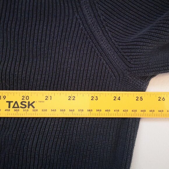 Eddie Bauer Men's 2 Button Closure XL Navy Sweater - Picture 6 of 8